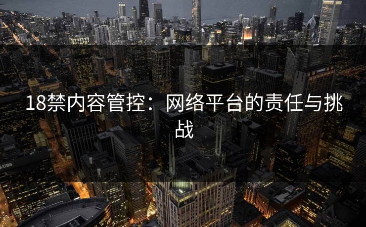 18禁内容管控：网络平台的责任与挑战