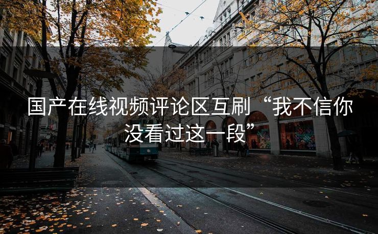 国产在线视频评论区互刷“我不信你没看过这一段”