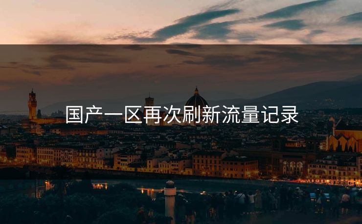 国产一区再次刷新流量记录