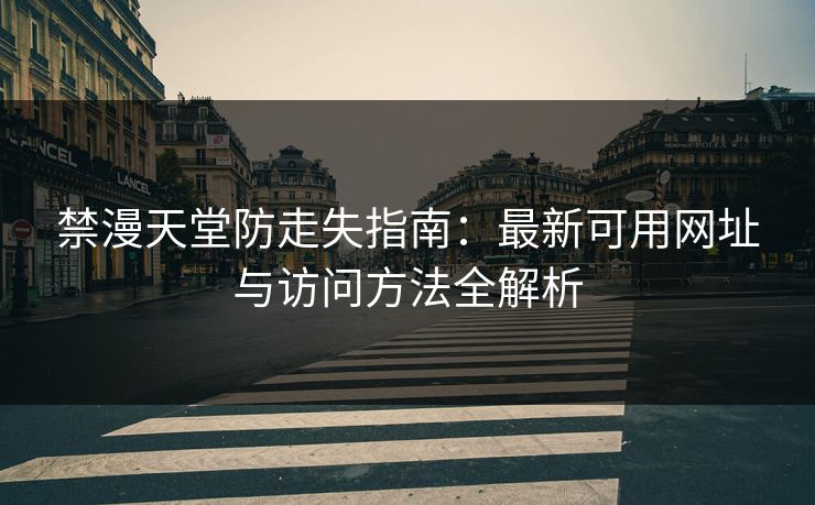 禁漫天堂防走失指南：最新可用网址与访问方法全解析