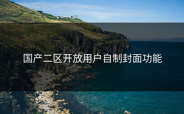 国产二区开放用户自制封面功能